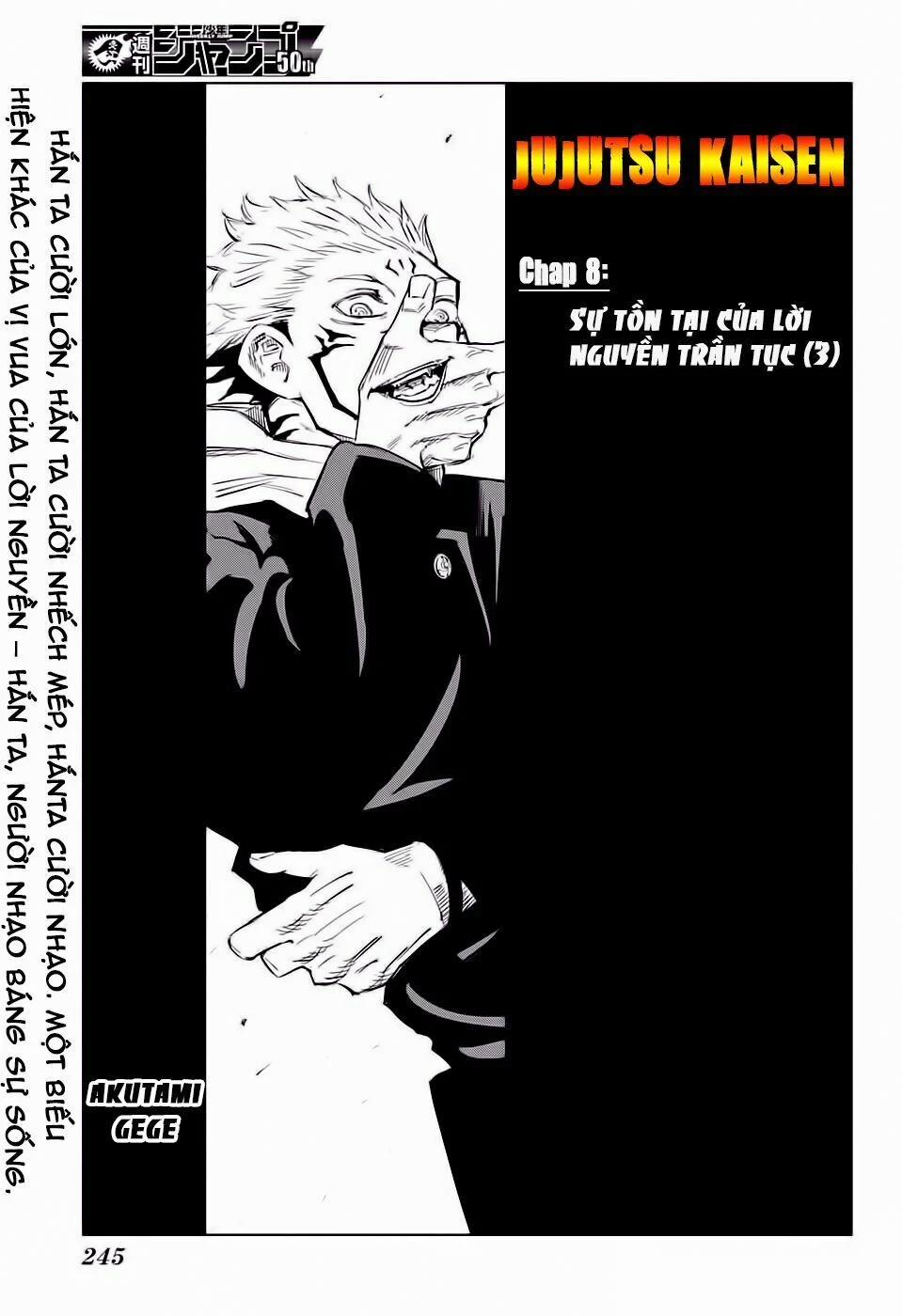 Jujutsu Kaisen - Chú Thuật Hồi Chiến 8 trang 3