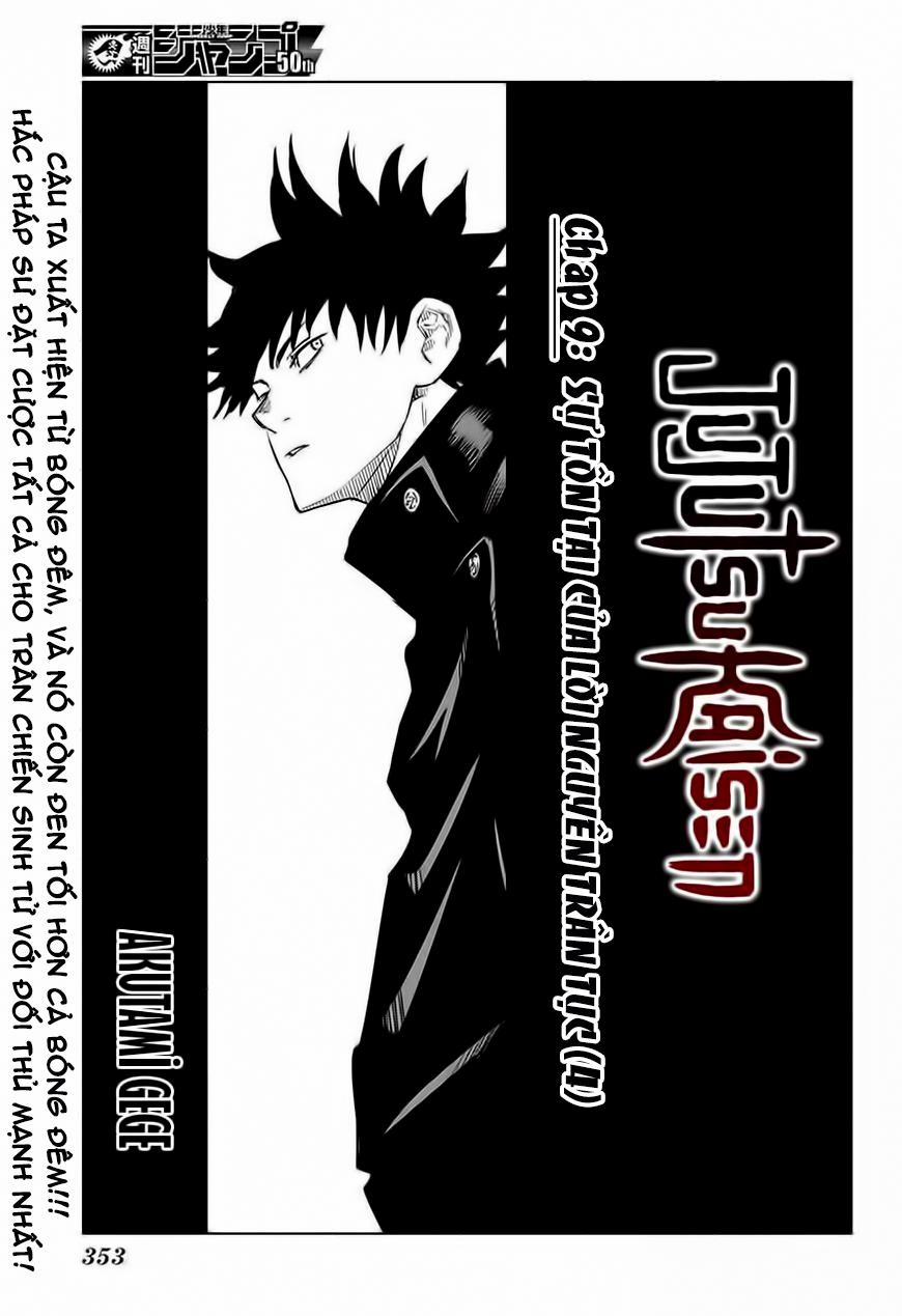 Jujutsu Kaisen - Chú Thuật Hồi Chiến 9 trang 3