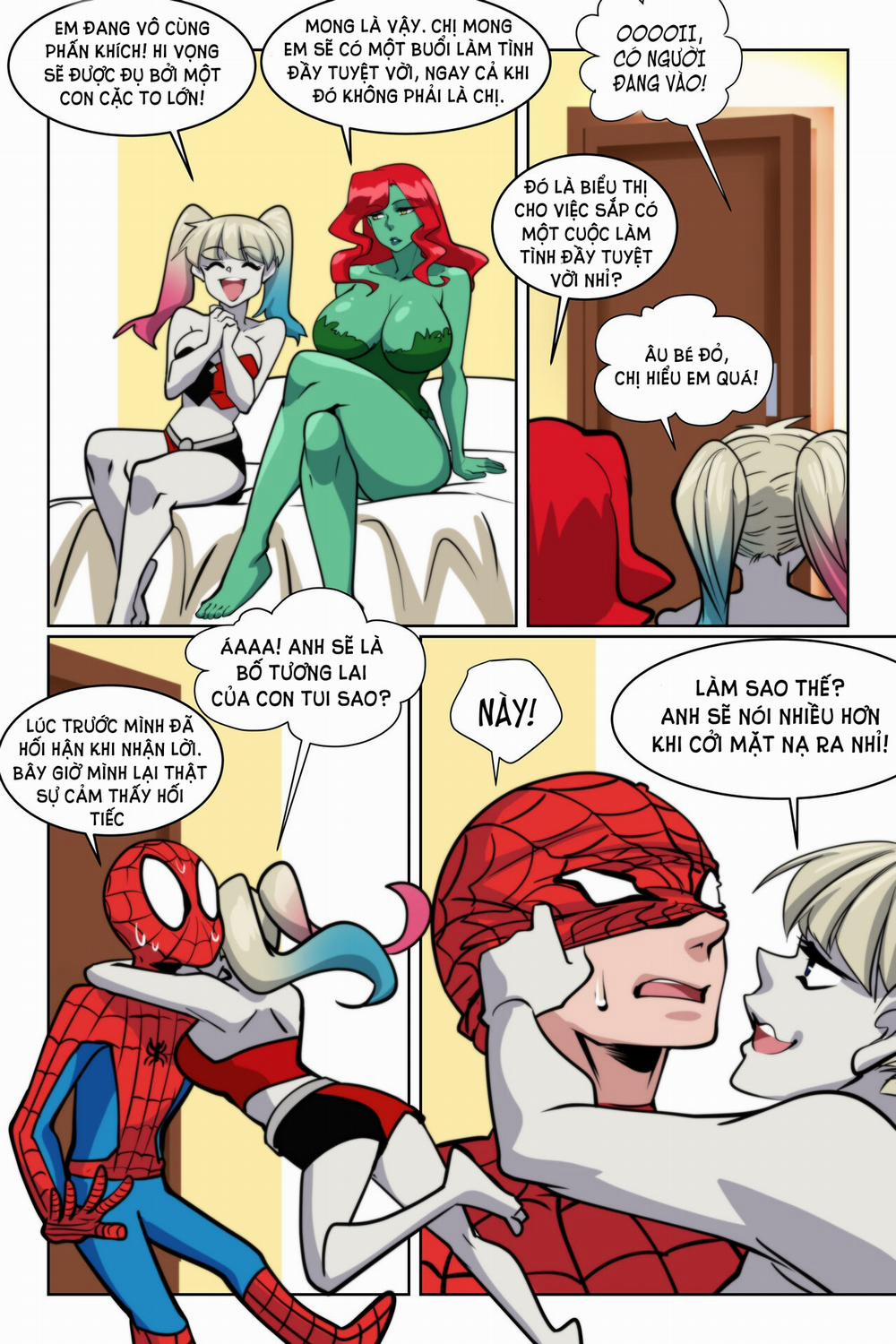 Justice Lust Breeders Spider-man x Harley Quinn, Poison Ivy, Mary Jane trang 3