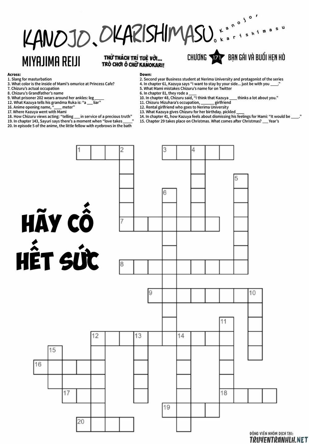 Kanojo, Okarishimasu 171 trang 3