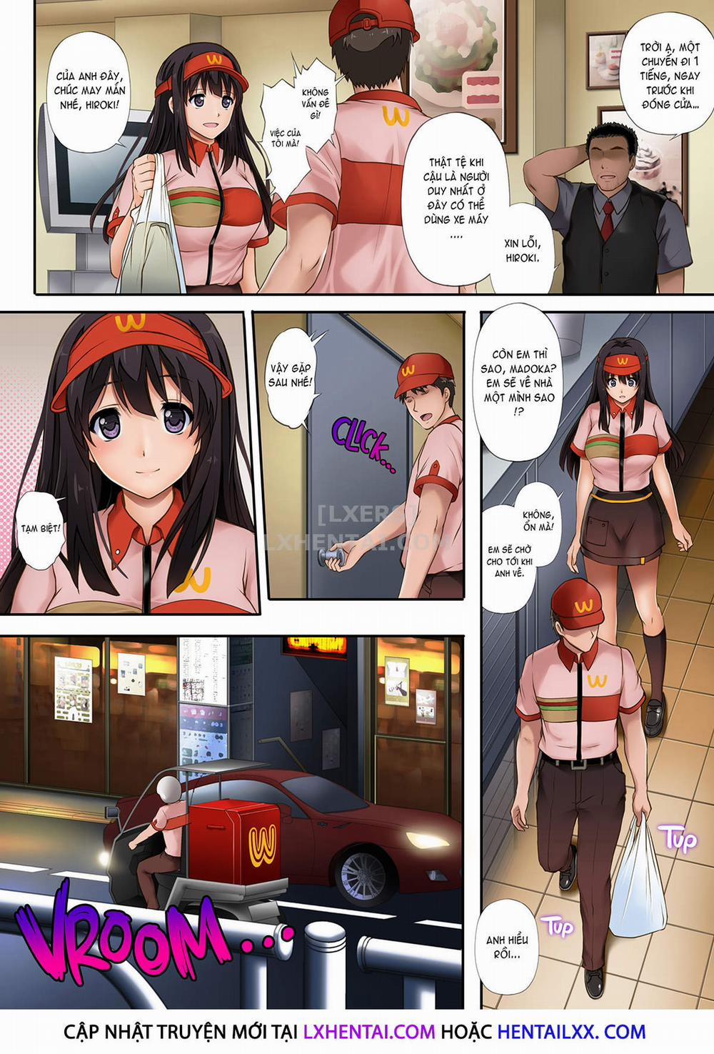 Kare to Watashi to Tenchou no Shinya Kinmu 1 0 Không che trang 16