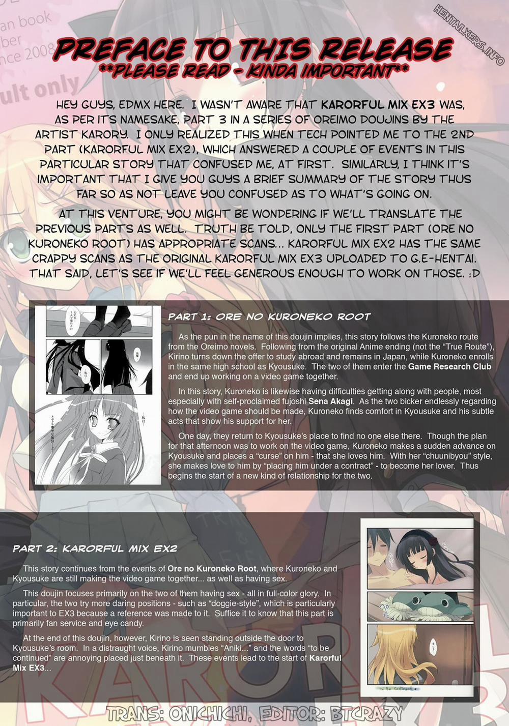 Karorful Mix EX 1 (Ore No Imouto Ga Konna Ni Kawaii Wake Ga Nai) Oneshot trang 2