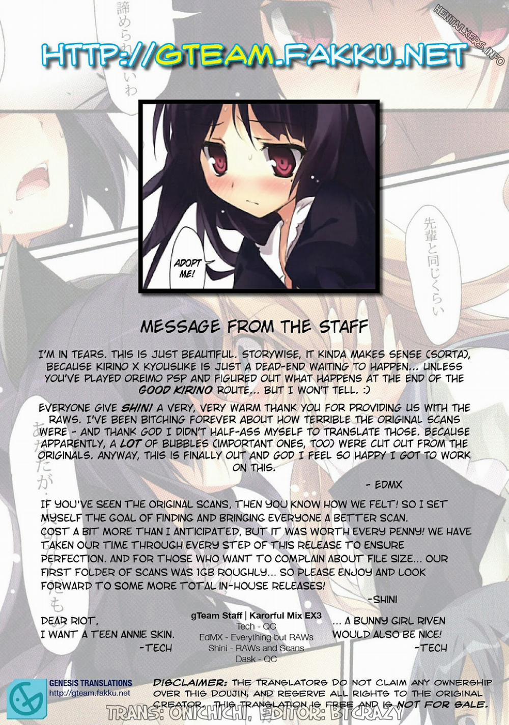 Karorful Mix EX 1 (Ore No Imouto Ga Konna Ni Kawaii Wake Ga Nai) Oneshot trang 35