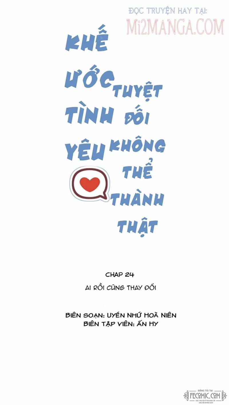 Khế Ước Tình Yêu: Tuyệt Đối Không Thể Phim Giả Tình Thật 24 trang 0
