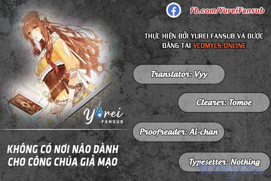 Không Có Nơi Nào Dành Cho Công Chúa Giả Mạo 4 trang 0