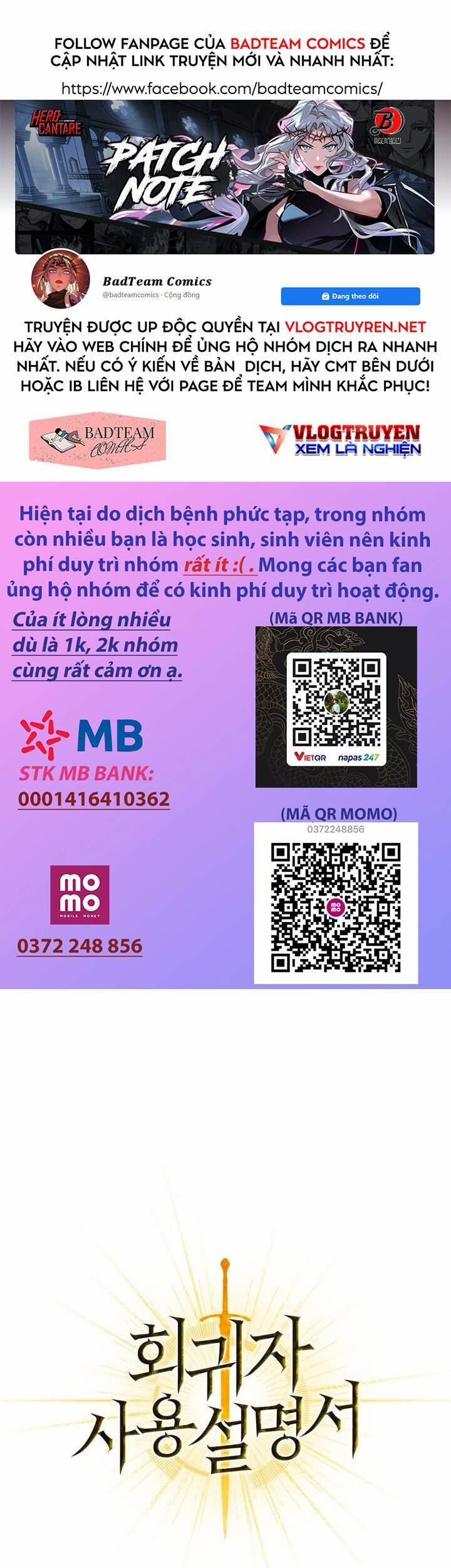 Kí Sự Hồi Quy (Regressor Instruction Manual) 16 trang 0