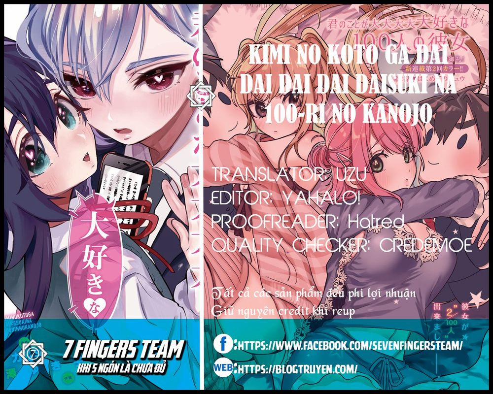 Kimi No Koto Ga Dai Dai Dai Dai Daisuki Na 100-Ri No Kanojo 11 trang 1