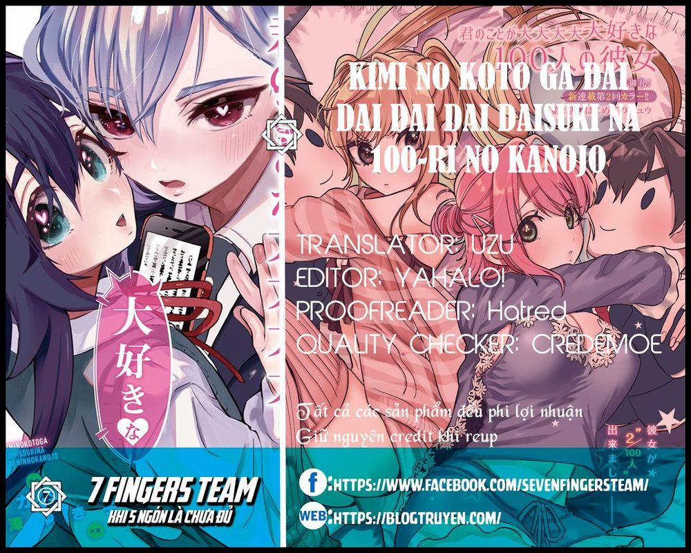 Kimi No Koto Ga Dai Dai Dai Dai Daisuki Na 100-Ri No Kanojo 13 trang 1