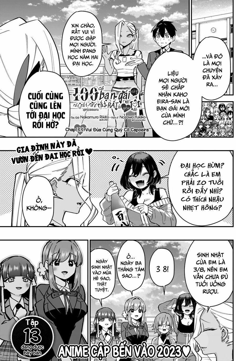 Kimi No Koto Ga Dai Dai Dai Dai Daisuki Na 100-Ri No Kanojo 133 trang 1