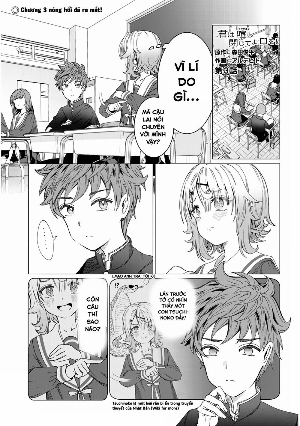 Kimi Wa Yakamashi Tojite Yo Kuchi Wo! 3 trang 0