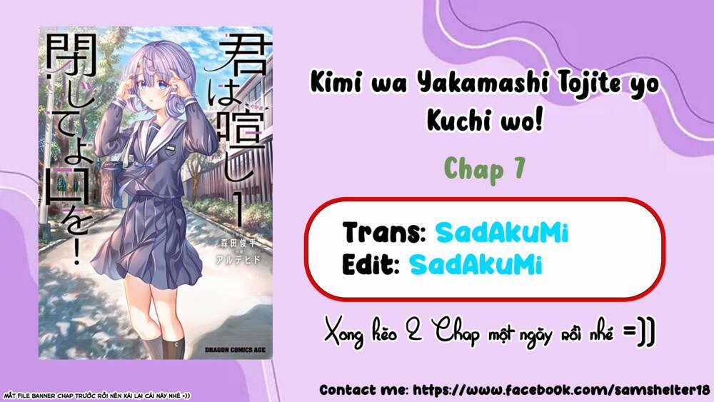 Kimi Wa Yakamashi Tojite Yo Kuchi Wo! 7 trang 0