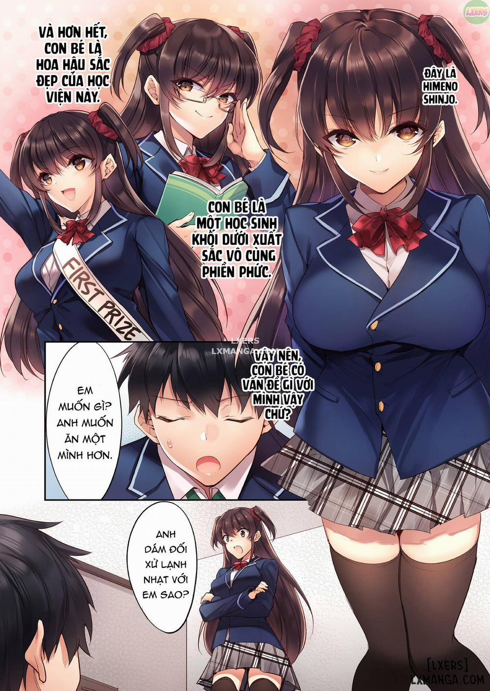 Kouhai JK ga Gimai ni!? Namaiki na Imouto ni Iroiro Wakarasete Mita Oneshot trang 5