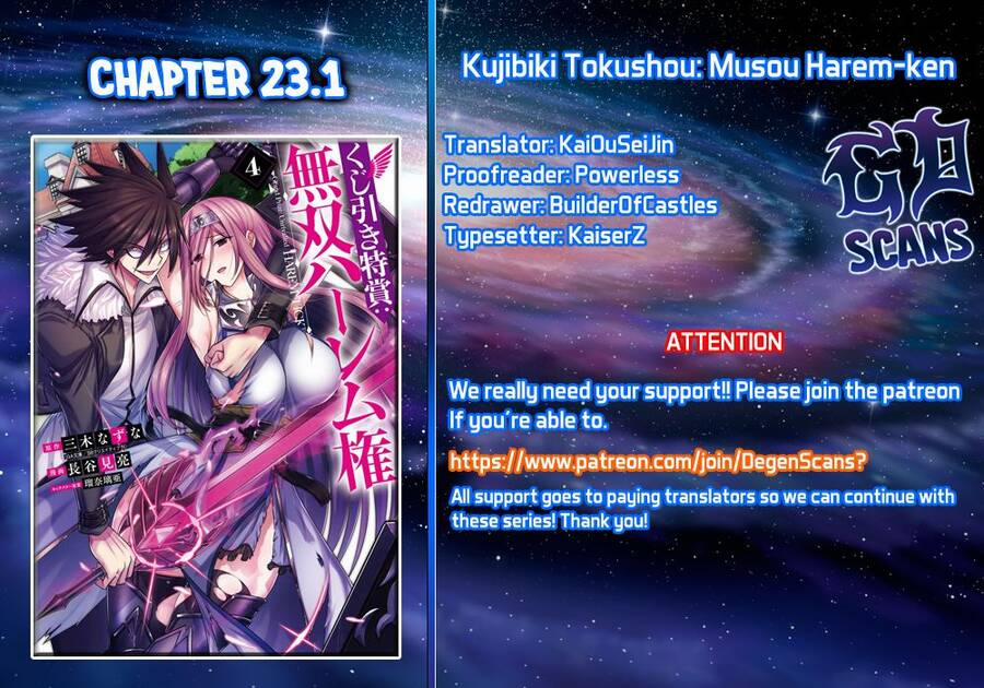 Kujibiki Tokushou: Musou Hāremu Ken 46 trang 1