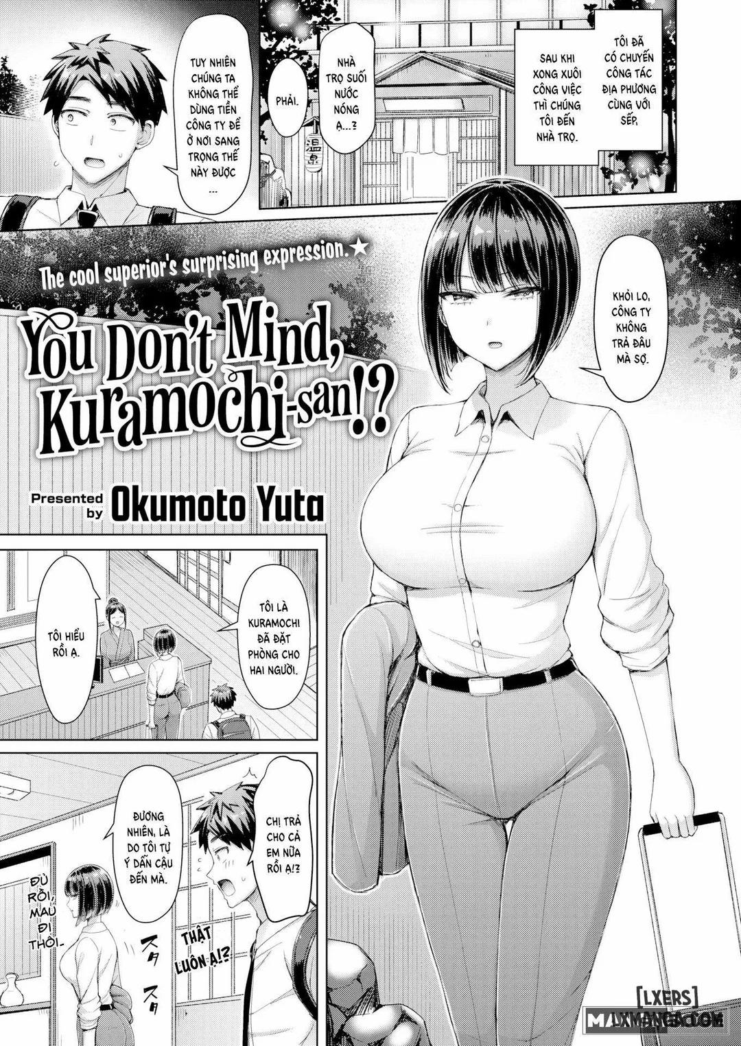 Kuramochi-san, chị không phiền chứ!? Oneshot trang 0