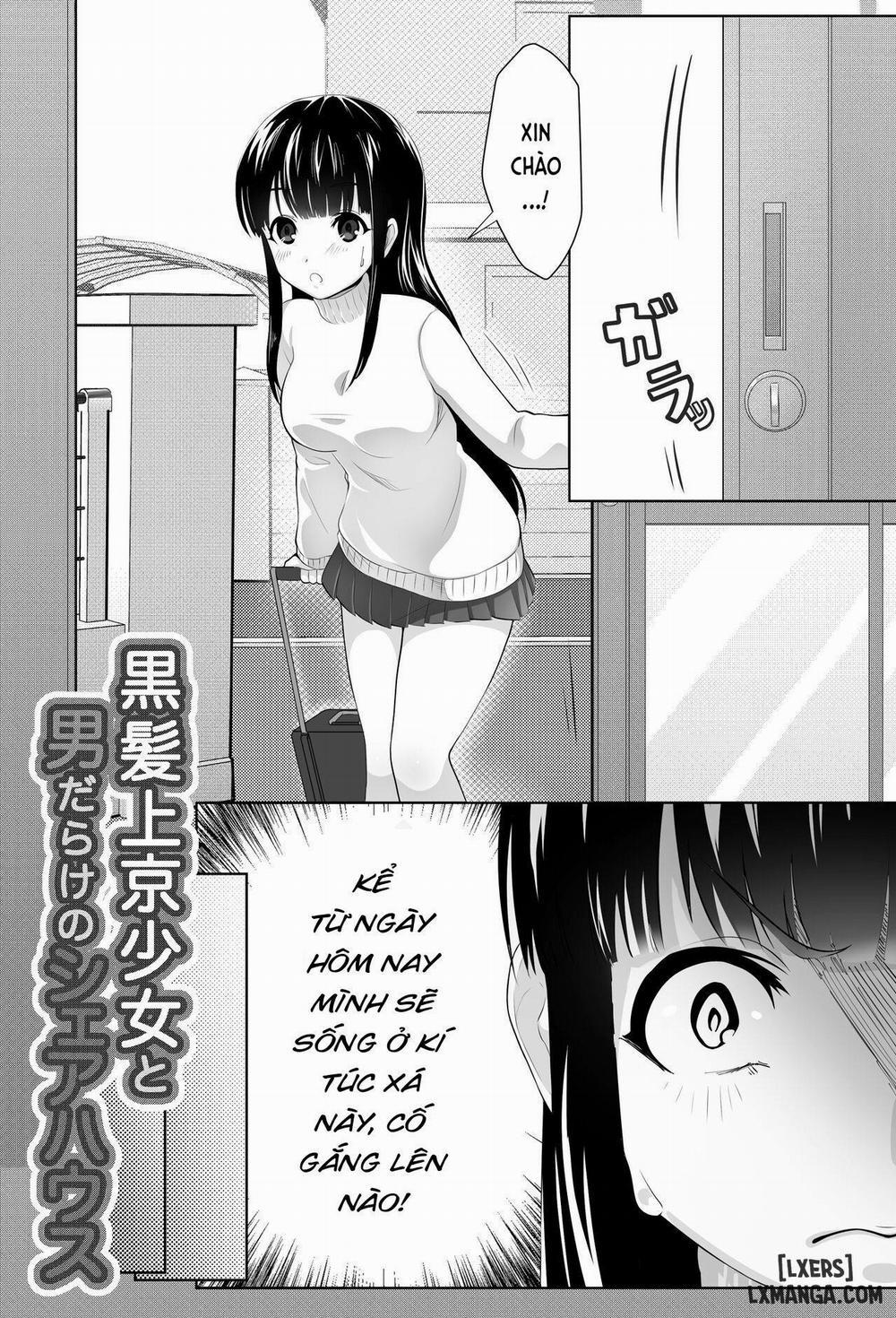 Kurokami Joukyou Shoujo to Otoko darake no Sharehouse Oneshot trang 3