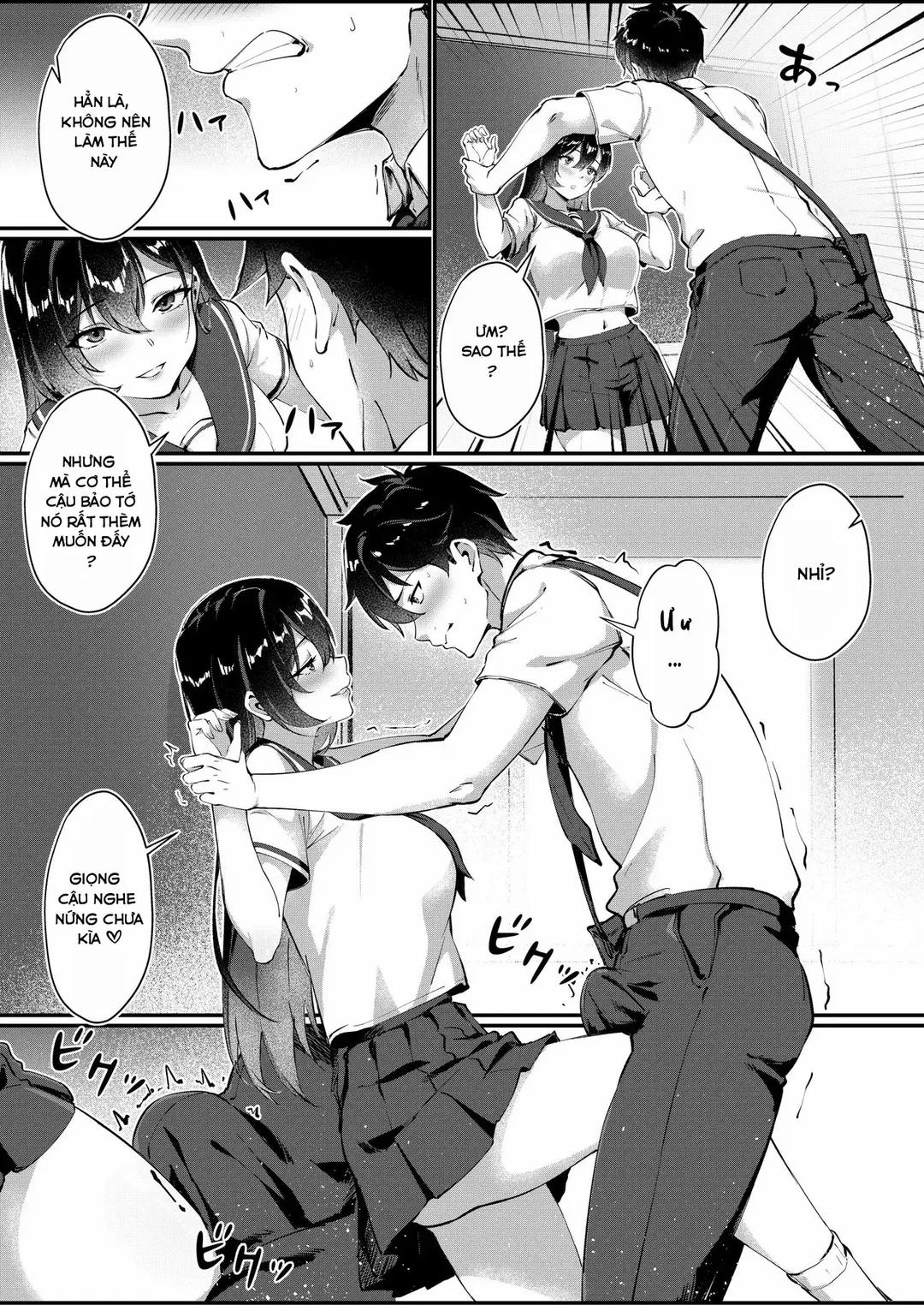 Kurokami Long no Seiso-kei Kyonyuu JK wa Jitsu wa Self-Irama Chijou datta Oneshot trang 12