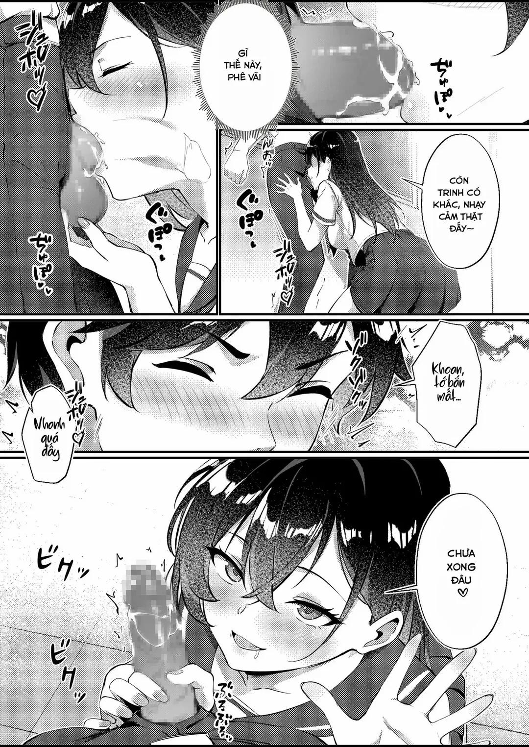 Kurokami Long no Seiso-kei Kyonyuu JK wa Jitsu wa Self-Irama Chijou datta Oneshot trang 15