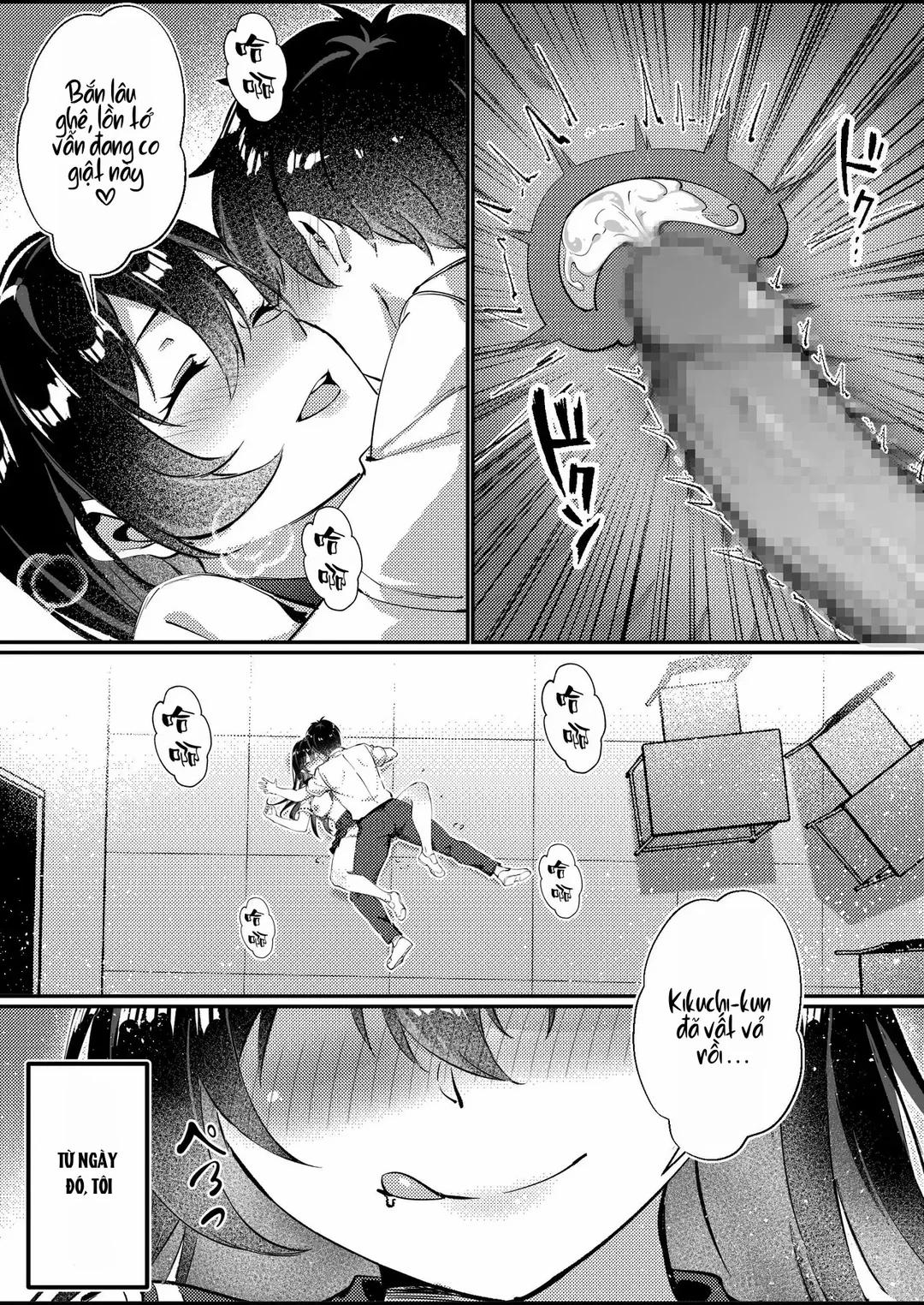 Kurokami Long no Seiso-kei Kyonyuu JK wa Jitsu wa Self-Irama Chijou datta Oneshot trang 28