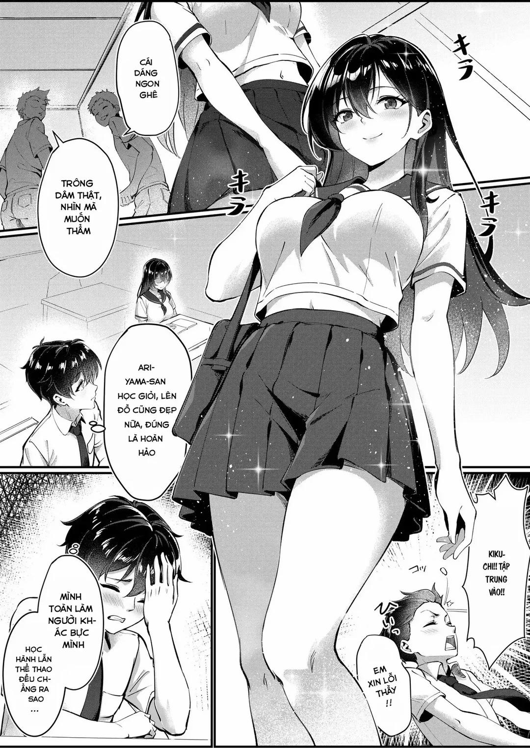 Kurokami Long no Seiso-kei Kyonyuu JK wa Jitsu wa Self-Irama Chijou datta Oneshot trang 3