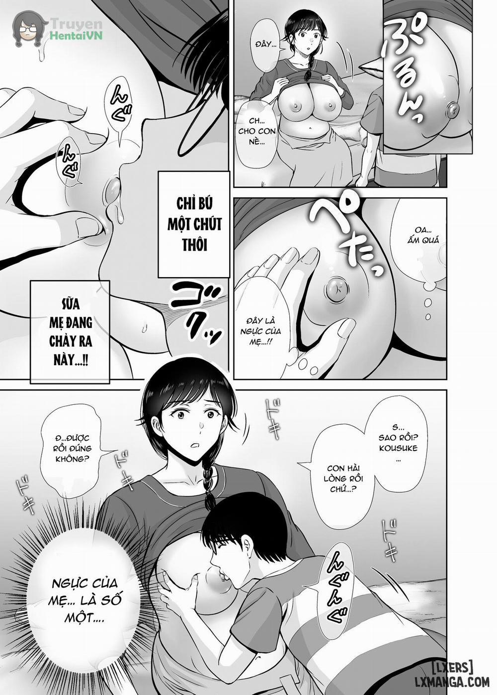 Kyonyuu Kaa-san ga Boku no Me mo Mae de 2 ~Bonyuu Mamire de Ikimakutta Hanashi~ Oneshot trang 36
