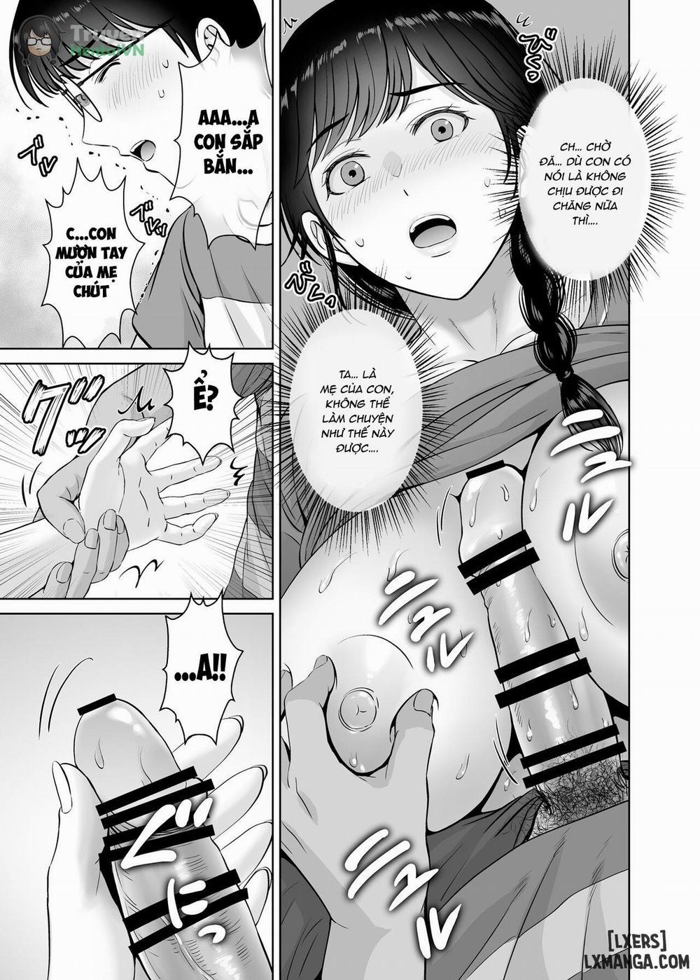 Kyonyuu Kaa-san ga Boku no Me mo Mae de 2 ~Bonyuu Mamire de Ikimakutta Hanashi~ Oneshot trang 38