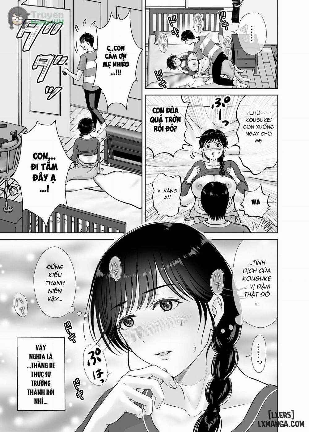 Kyonyuu Kaa-san ga Boku no Me mo Mae de 2 ~Bonyuu Mamire de Ikimakutta Hanashi~ Oneshot trang 44