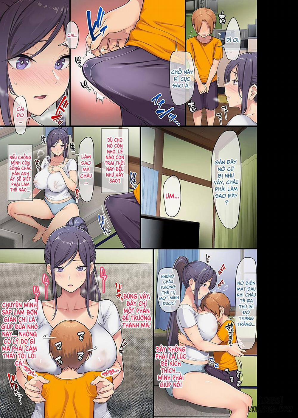 Kyonyuu Miboujin to Musuko no Waruui Otomodachi Honpen Rensai Oneshot trang 11