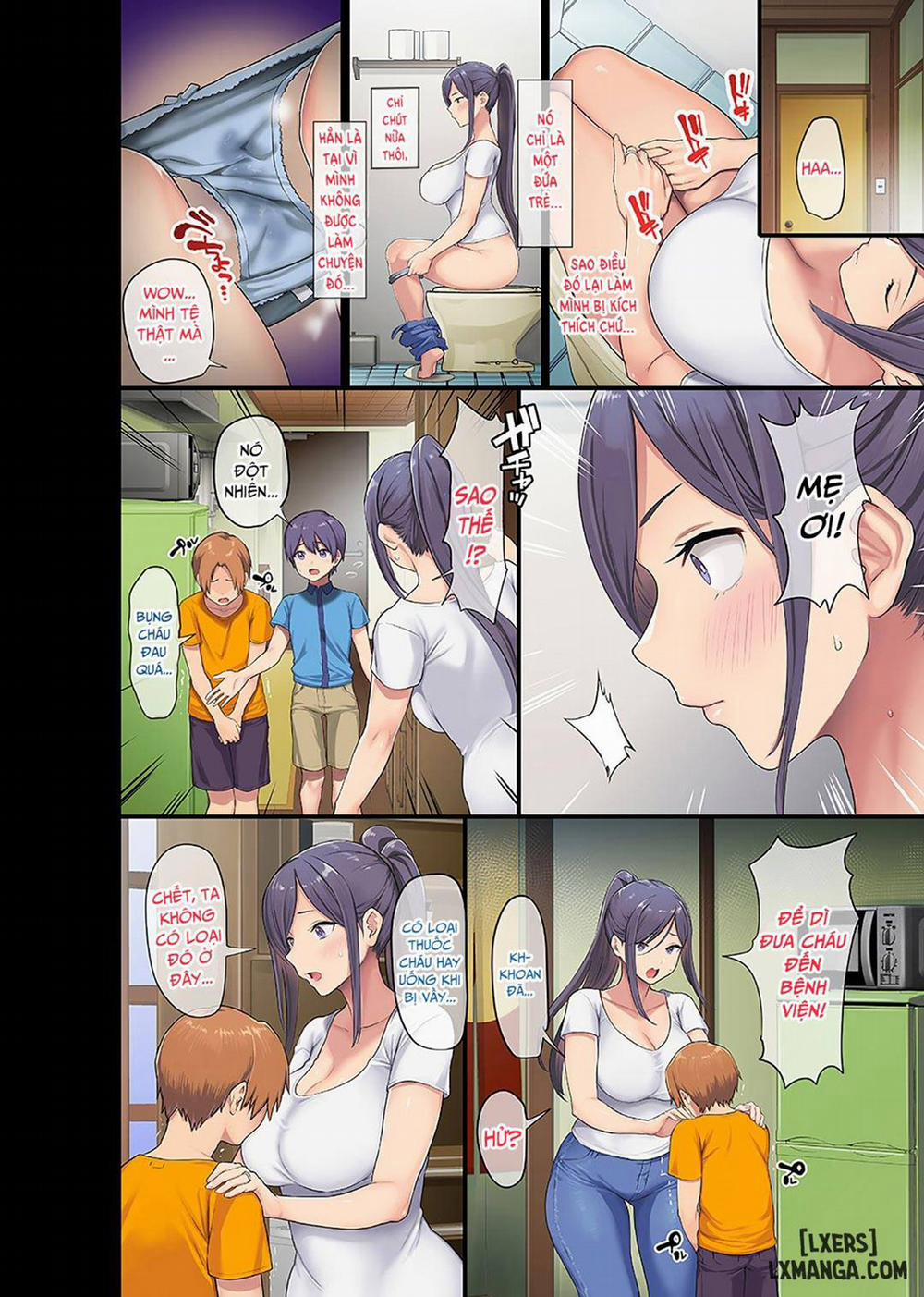 Kyonyuu Miboujin to Musuko no Waruui Otomodachi Honpen Rensai Oneshot trang 4