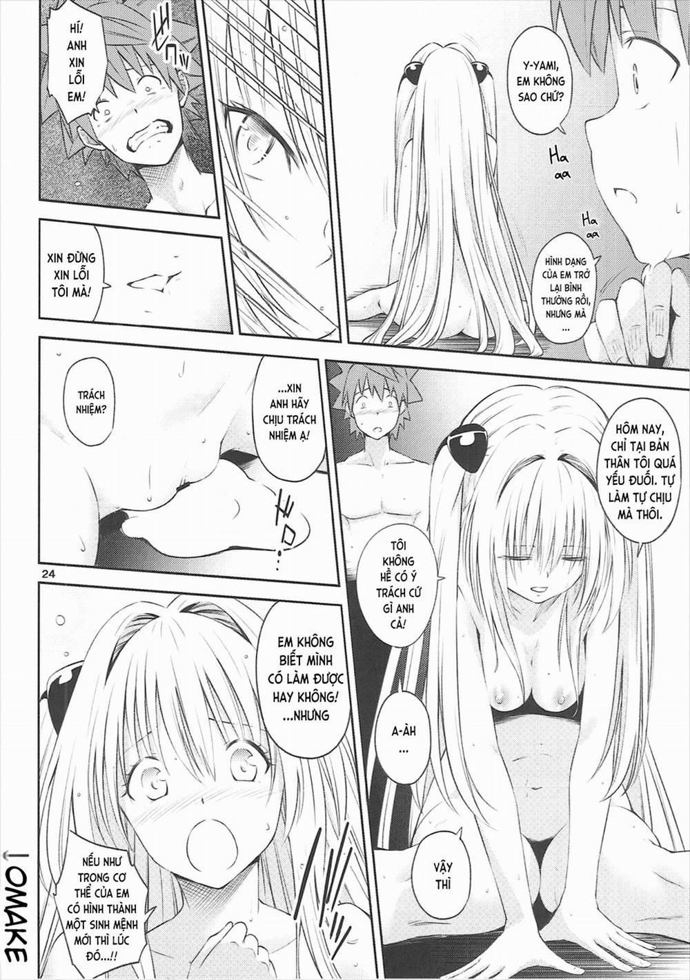 Làm chuyện phá liêm sỷ với ta đi chứ (To LOVE-ru Darkness) Oneshot trang 23