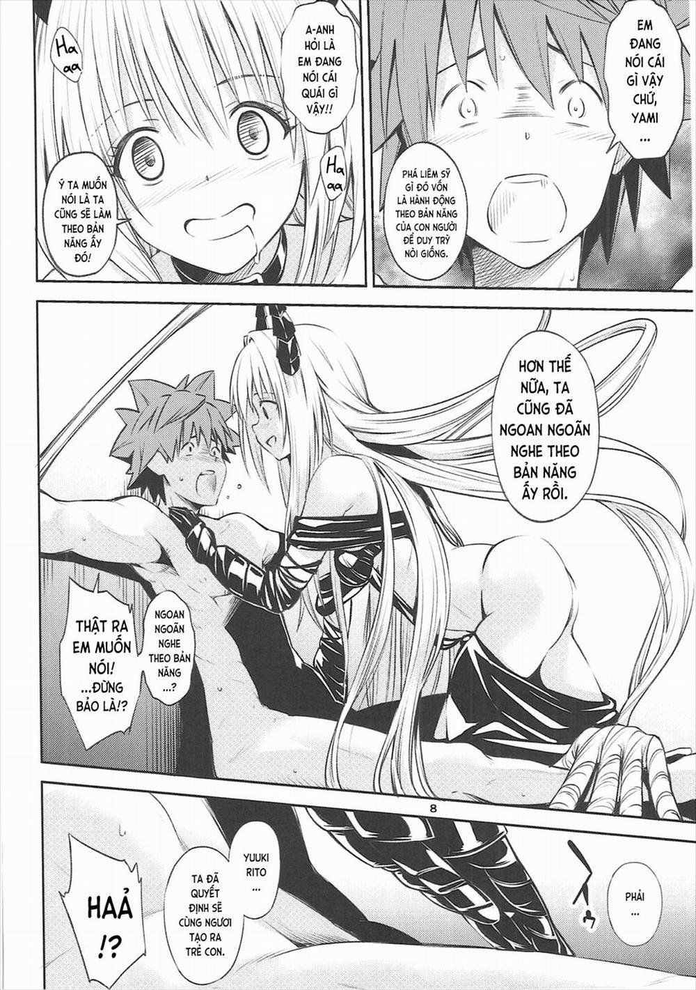 Làm chuyện phá liêm sỷ với ta đi chứ (To LOVE-ru Darkness) Oneshot trang 7