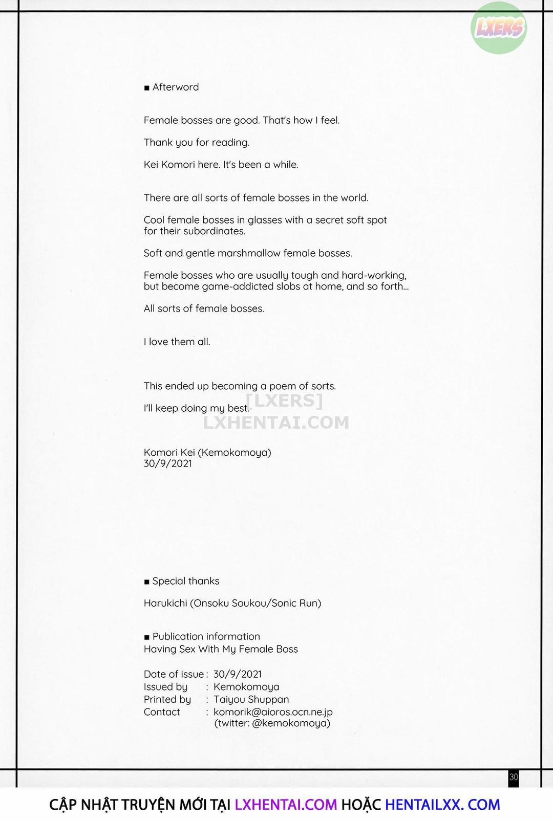 Làm tình với sếp nữ Oneshot trang 28