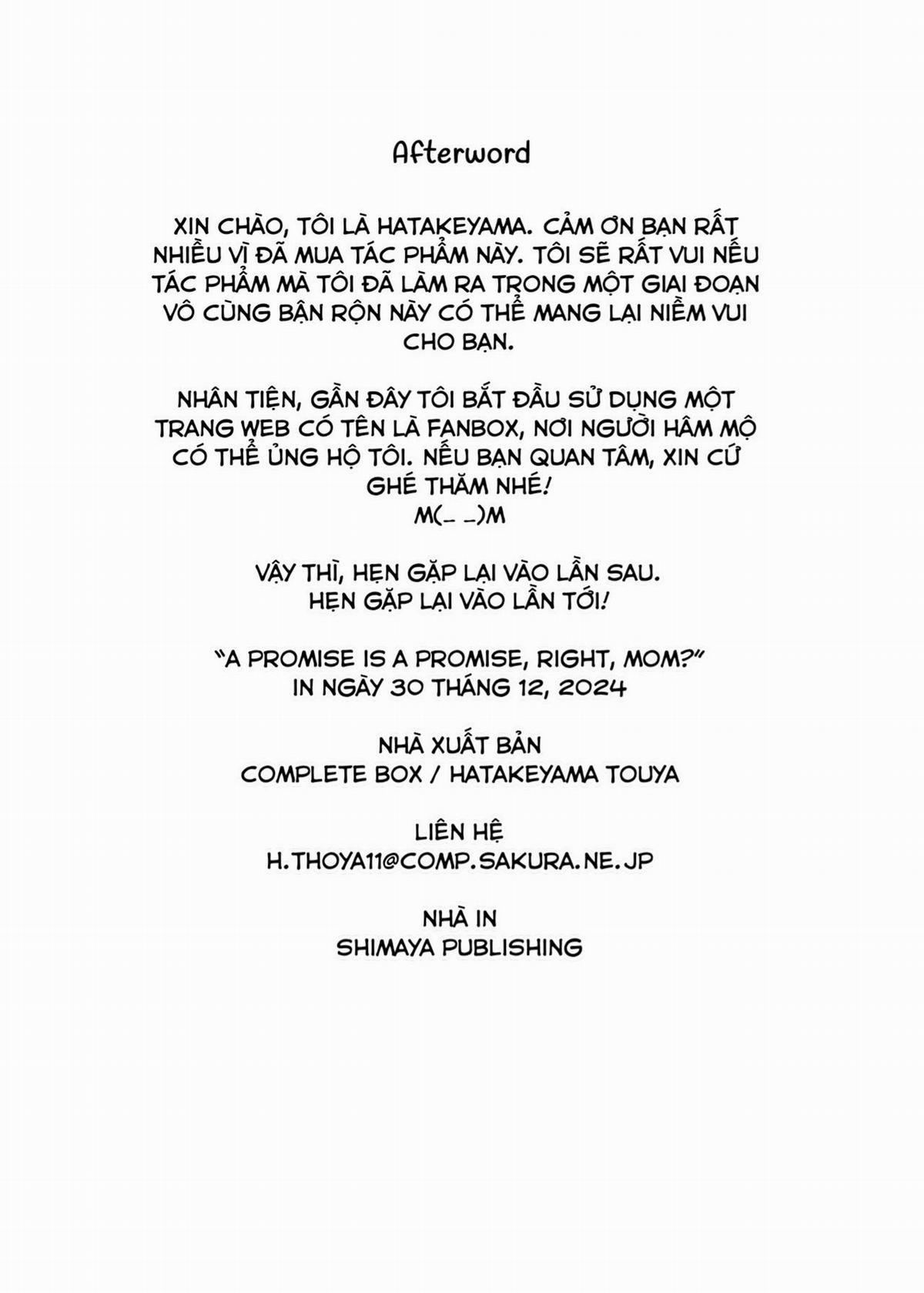 Lời hứa là lời hứa mà, đúng không mẹ? 1 trang 24