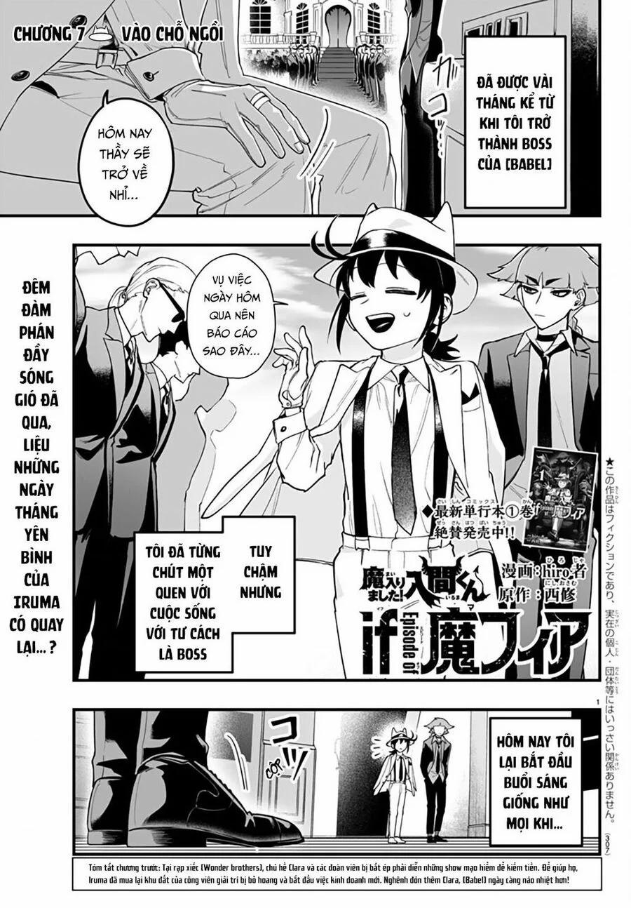 Mairimashita! Iruma-Kun: If Episode Of Mafia 7 trang 1