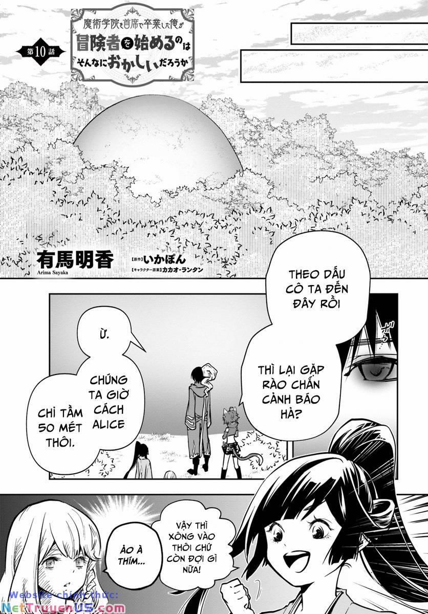 Majutsugakuin Wo Shuseki De Sotsugyou Shita Ore Ga Boukensha Wo Hajimeru No Wa Sonna Ni Okashii Daro 10 trang 0