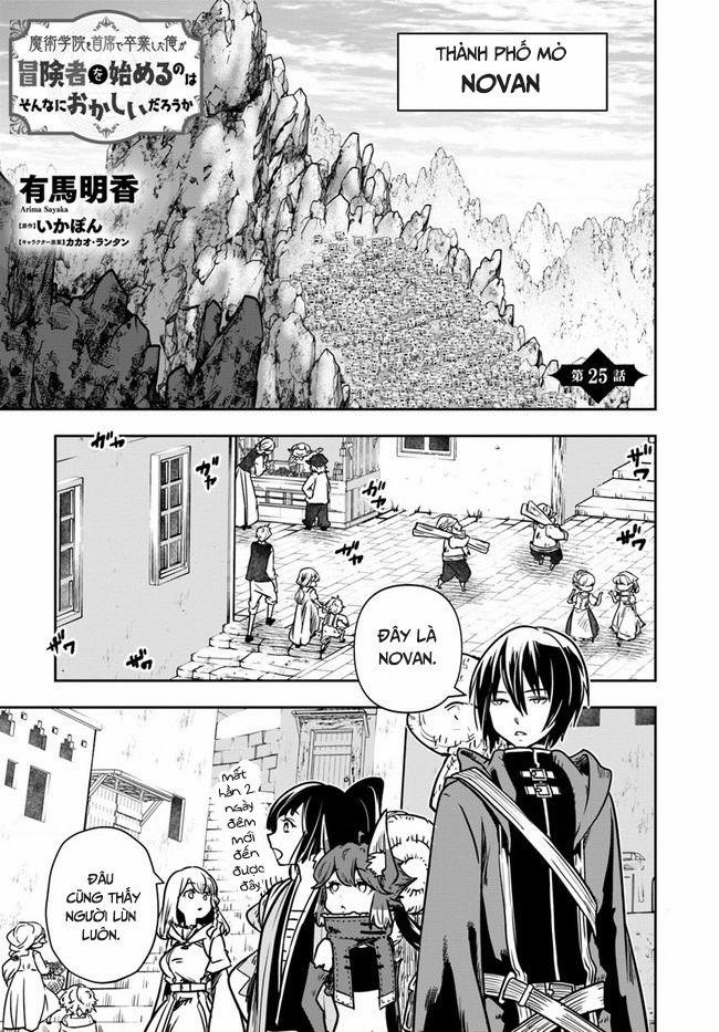 Majutsugakuin Wo Shuseki De Sotsugyou Shita Ore Ga Boukensha Wo Hajimeru No Wa Sonna Ni Okashii Daro 25 trang 1