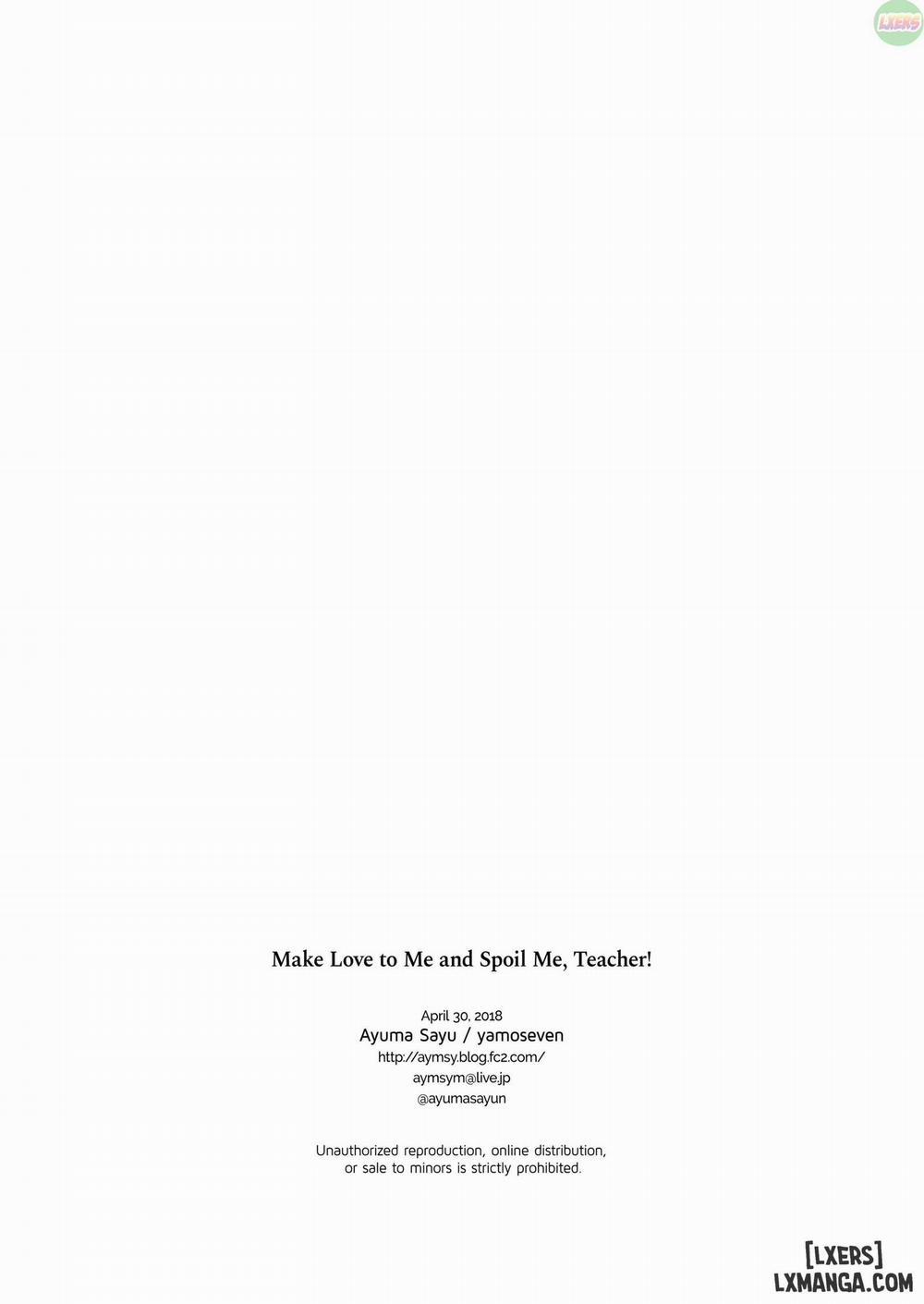 Make Love to Me and Spoil Me, Teacher! Oneshot trang 20