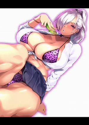Bìa truyện Making the Tall Plump Tough Bitch Gal understand her Place, Mucchiri Dekkai Tsuyo Tsuyo Bitch Gal o Wakaraseru