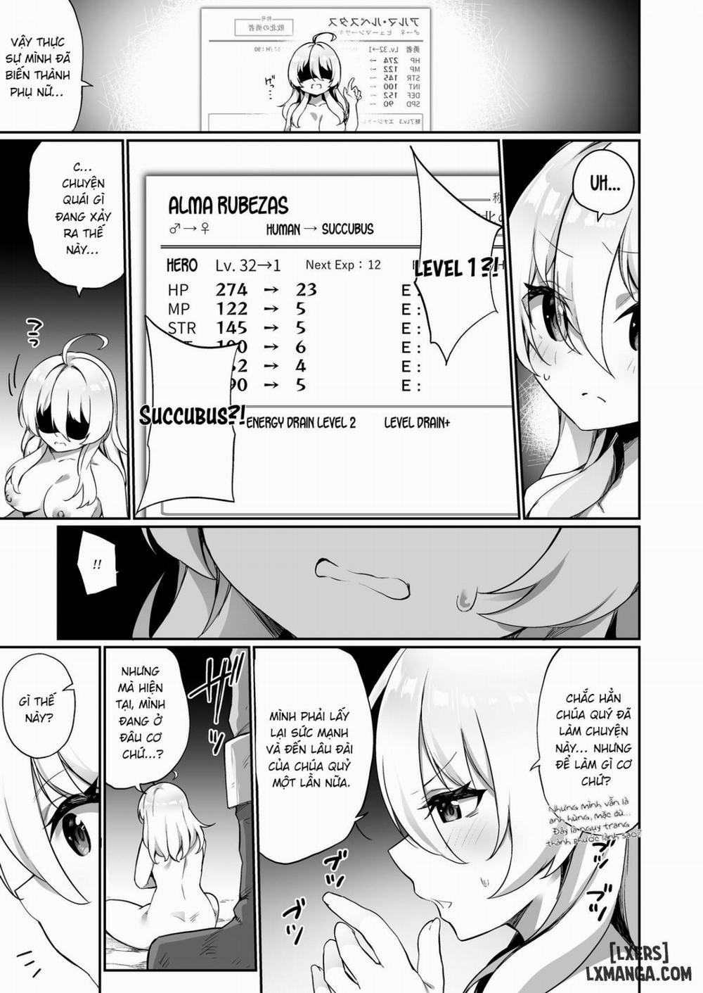 Maou ni Maketa Yuusha ga Succubus to shite Jinsei o Ouka suru Hanashi Oneshot trang 4