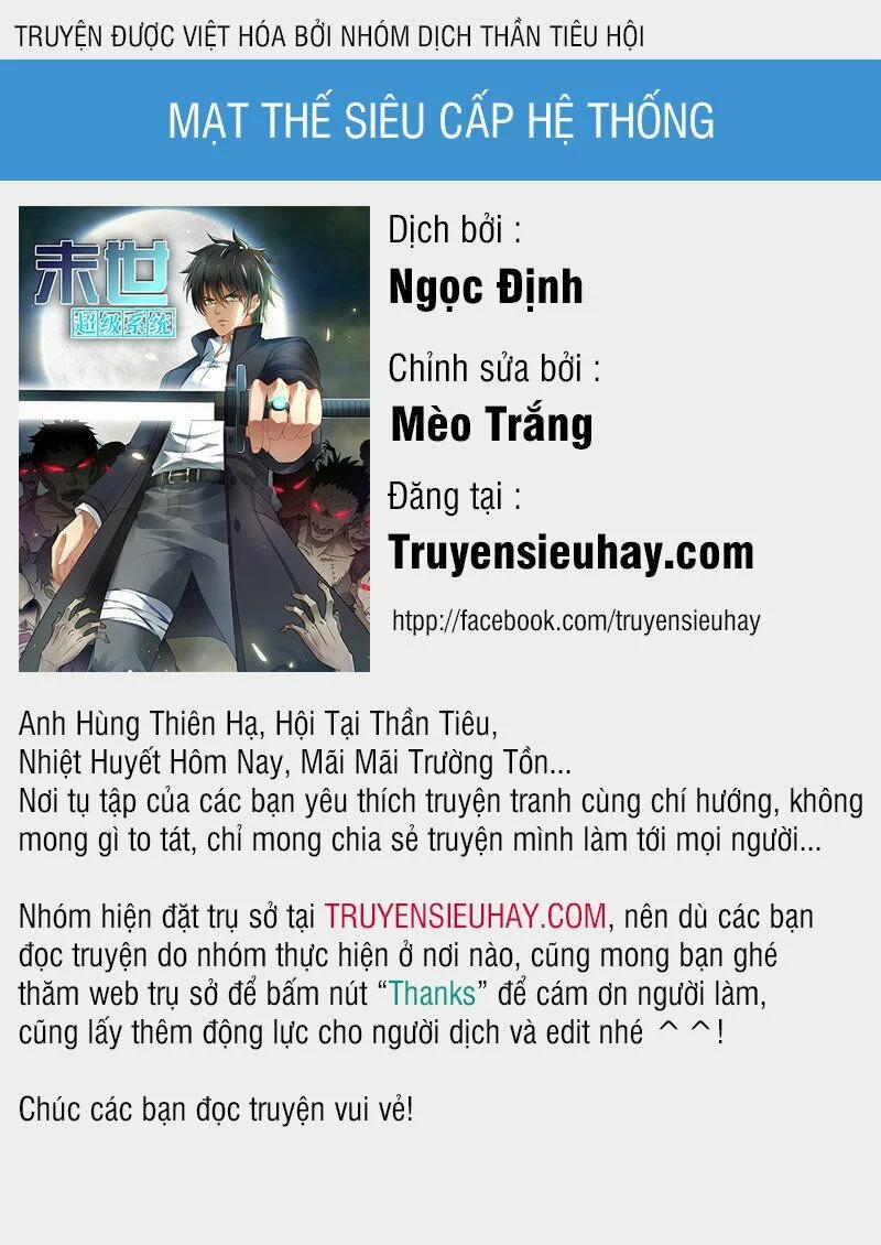 Mạt Thế Siêu Cấp Hệ Thống 1 trang 0