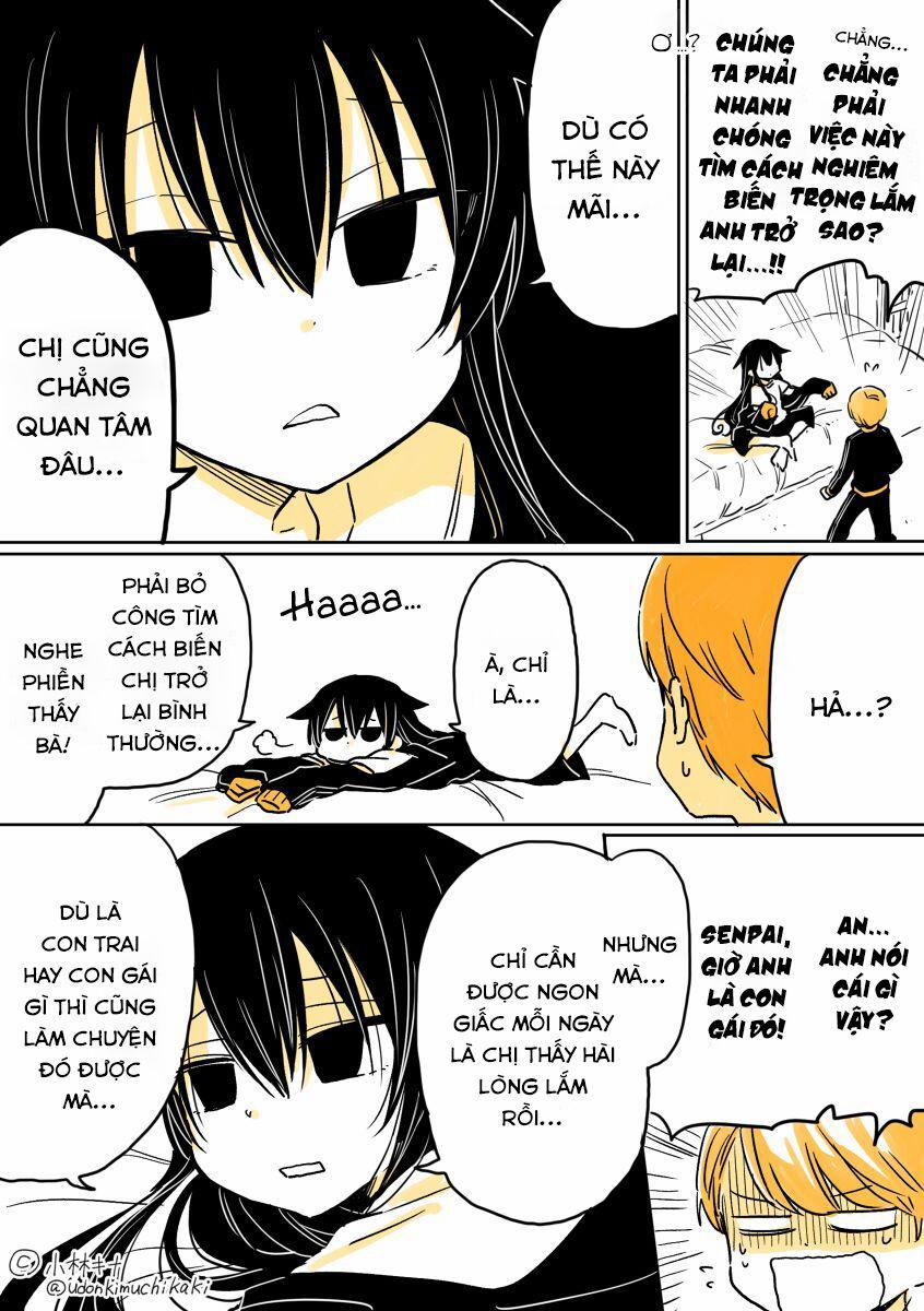 Mendokusagari Danshi Koukousei Ga Asa Okitara Onnanoko Ni Natteita Hanashi 1 trang 2