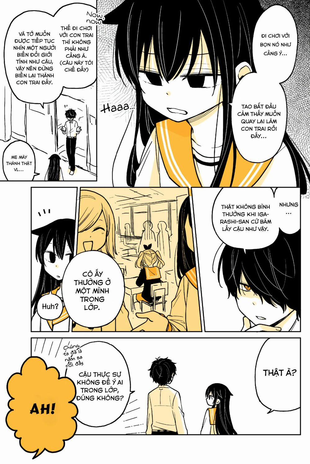 Mendokusagari Danshi Koukousei Ga Asa Okitara Onnanoko Ni Natteita Hanashi 12 trang 11