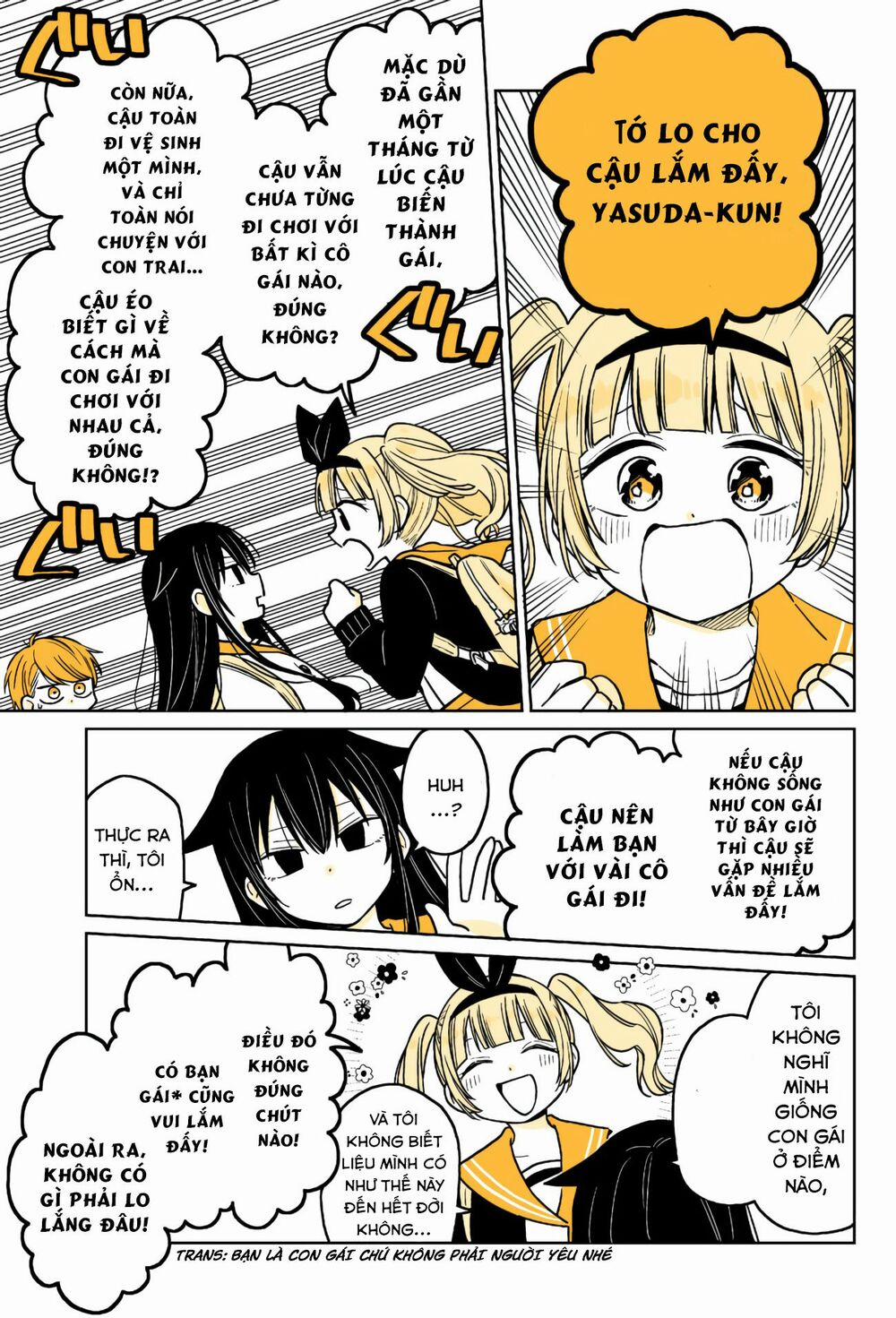 Mendokusagari Danshi Koukousei Ga Asa Okitara Onnanoko Ni Natteita Hanashi 12 trang 3