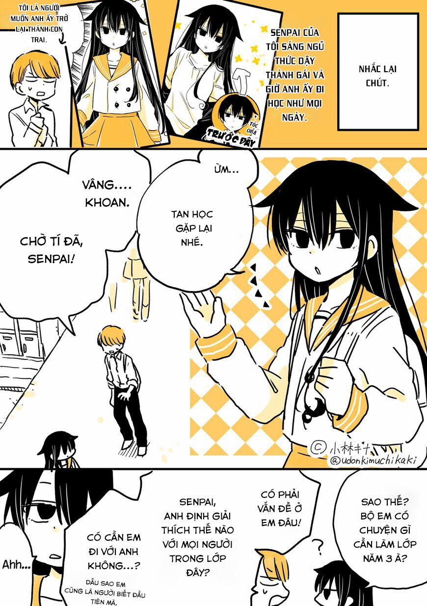 Mendokusagari Danshi Koukousei Ga Asa Okitara Onnanoko Ni Natteita Hanashi 3 trang 1