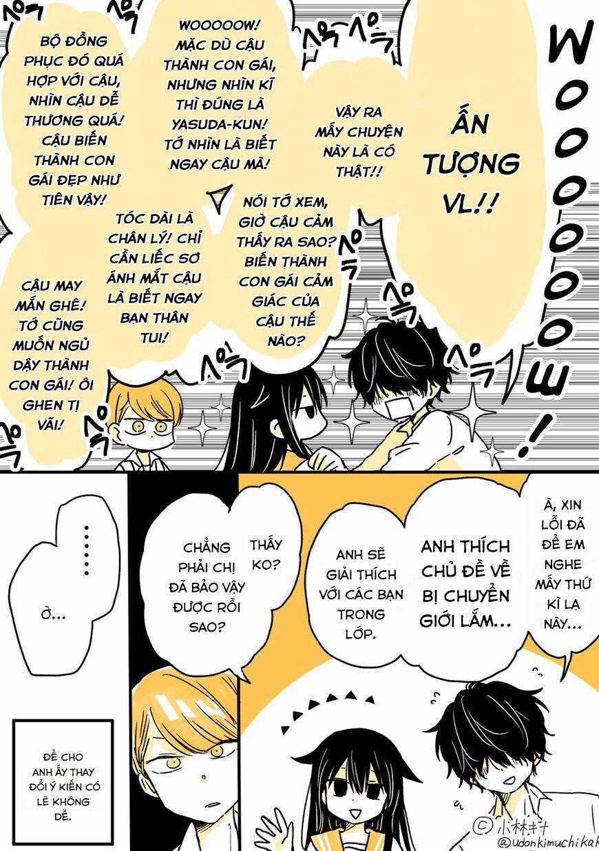 Mendokusagari Danshi Koukousei Ga Asa Okitara Onnanoko Ni Natteita Hanashi 3 trang 4