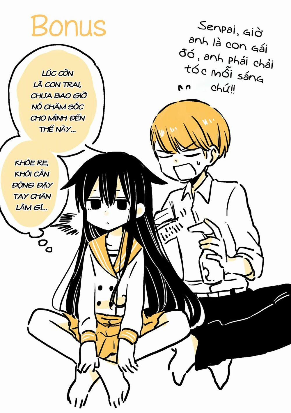 Mendokusagari Danshi Koukousei Ga Asa Okitara Onnanoko Ni Natteita Hanashi 4 trang 4