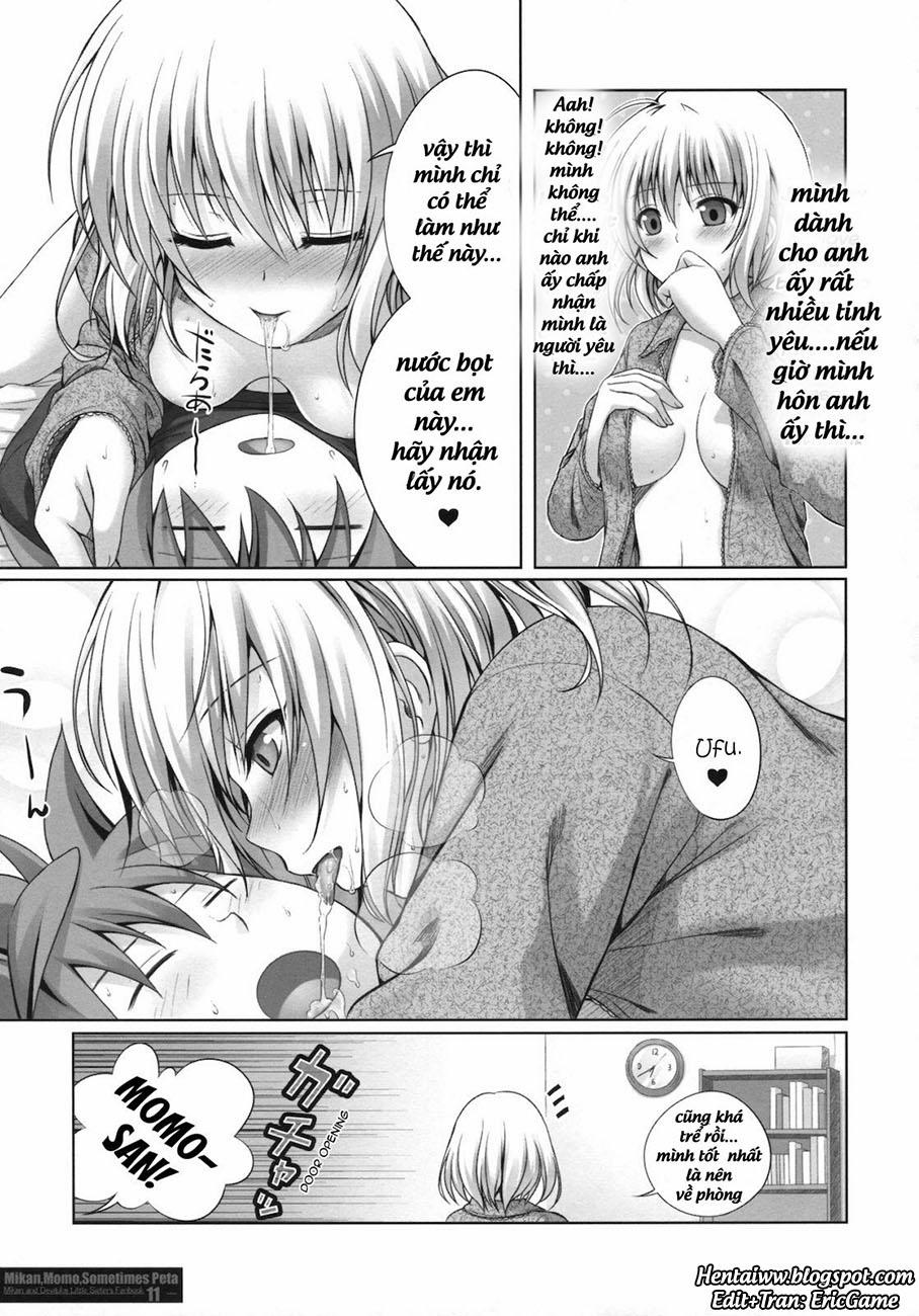 MIKAN,MOMO,SOMETIMES PETA (To Love-Ru Darkness) Oneshot trang 9