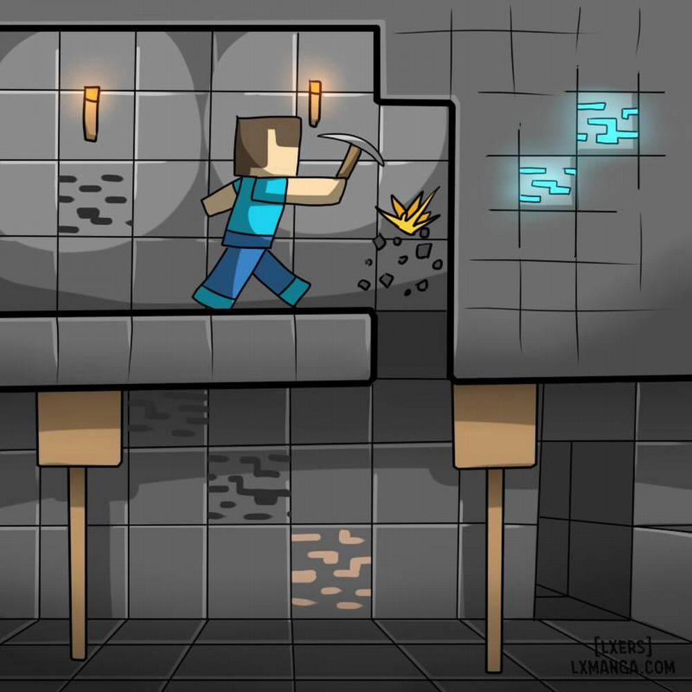 Minecraft Koukou Daibouke 1 trang 1
