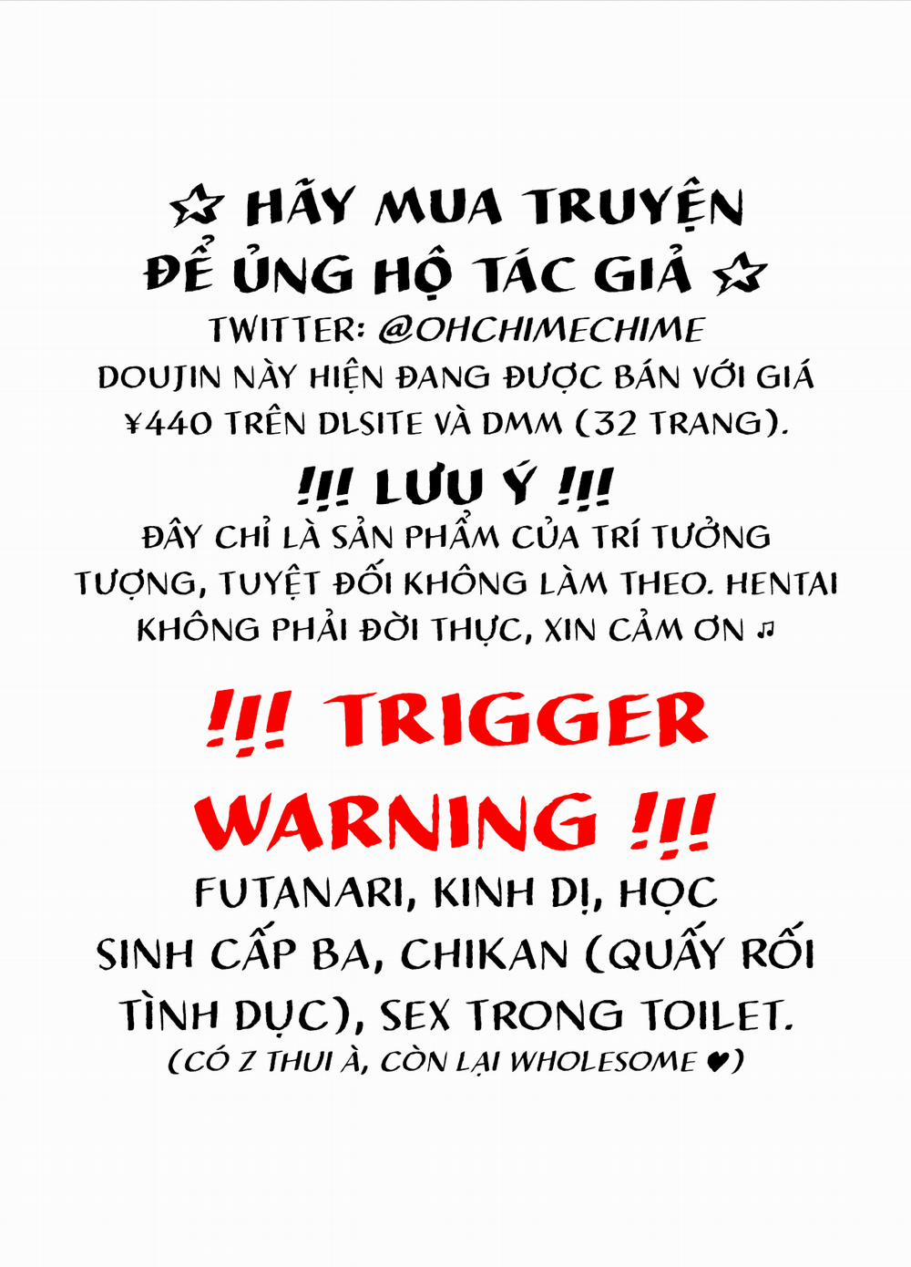 Mình, WC, và futanari Hanako-san Sợ wa sợ wa trang 0