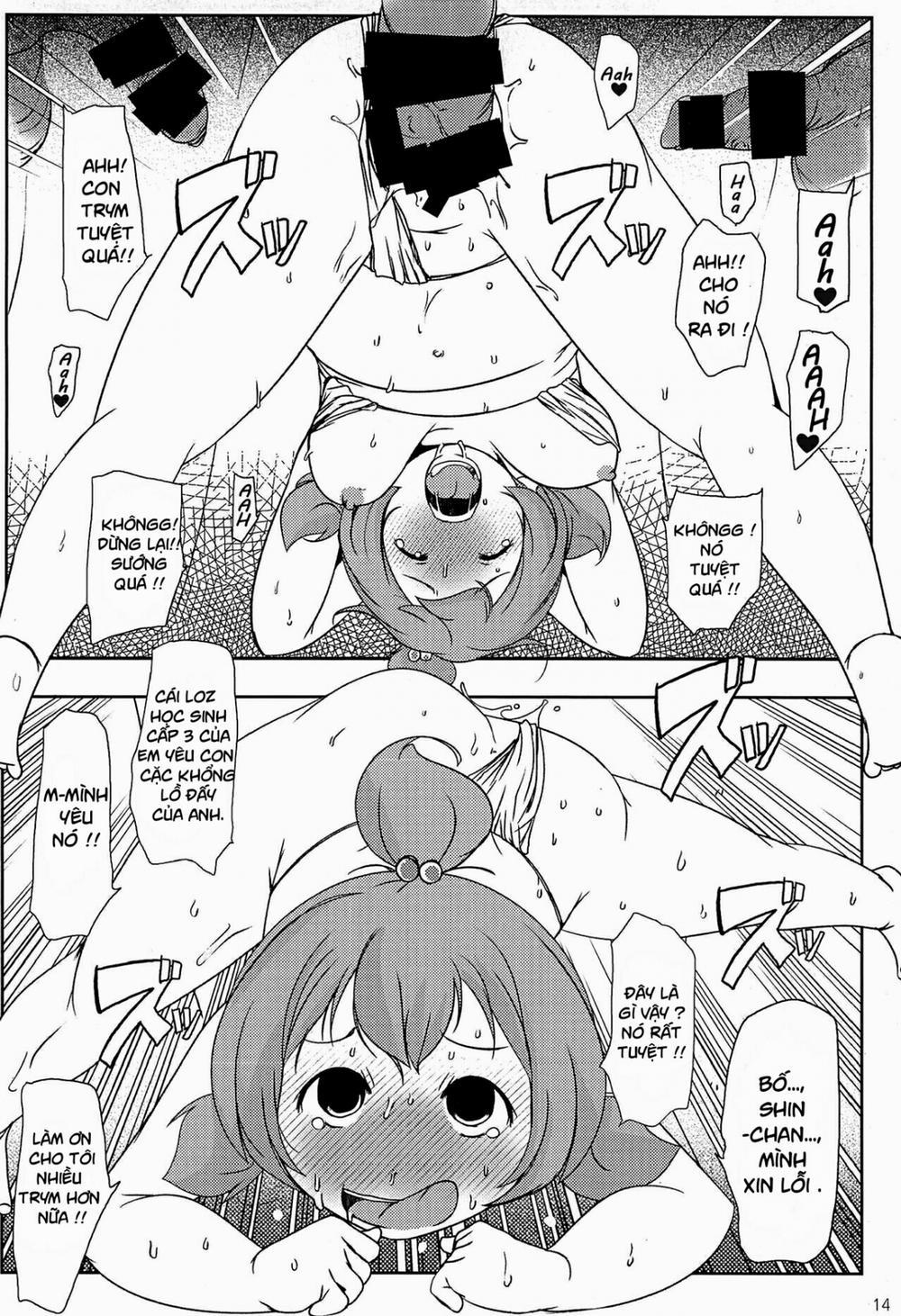 Mitsuba-tachi no Kyuushoku ni Biyaku o Irete Ahetoro Gakkyuu (Mitsudomoe) Oneshot trang 13