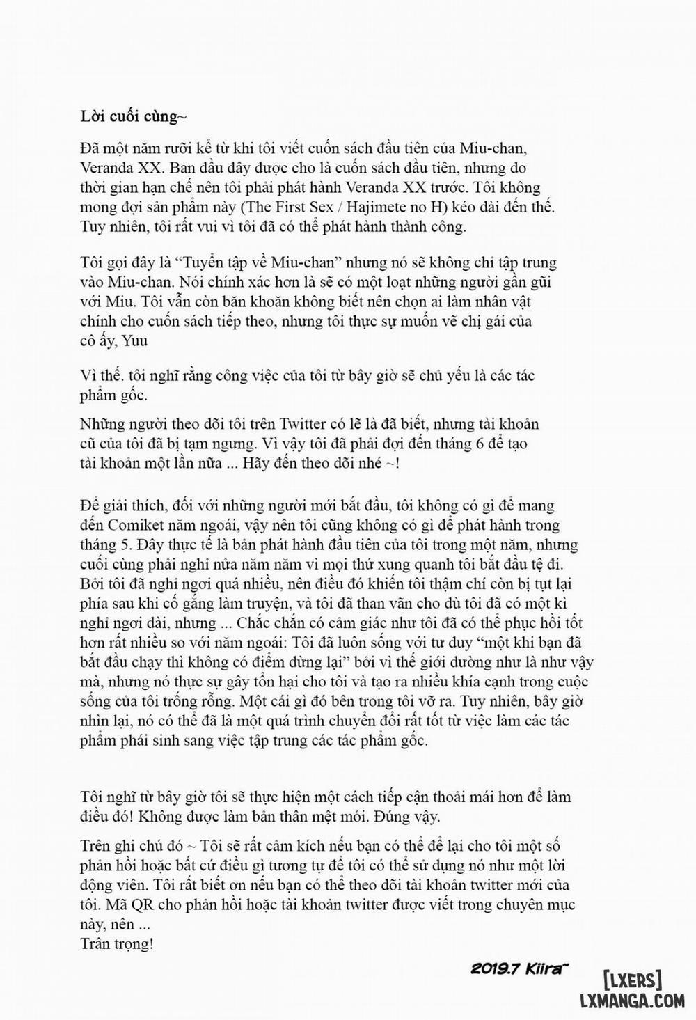 Miu-chan to Hajimete no H Oneshot trang 33